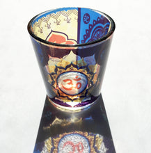 Load image into Gallery viewer, Om Printed Glass Votive Holder