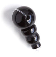 Load image into Gallery viewer, Black Onyx 10mm Mala Guru Bead for stringing your own mala