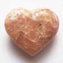 Load image into Gallery viewer, Orange Calcite Mini Puffy Heart for Joy in Partnership