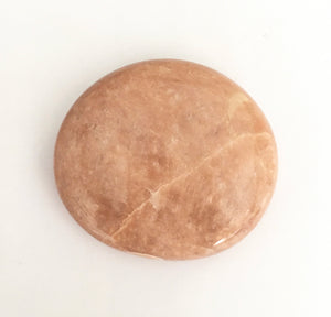 Peach Moonstone Palm Stone 2.22 inches