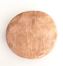 Load image into Gallery viewer, Peach Moonstone Puffy Palm Stone 2.15 inches