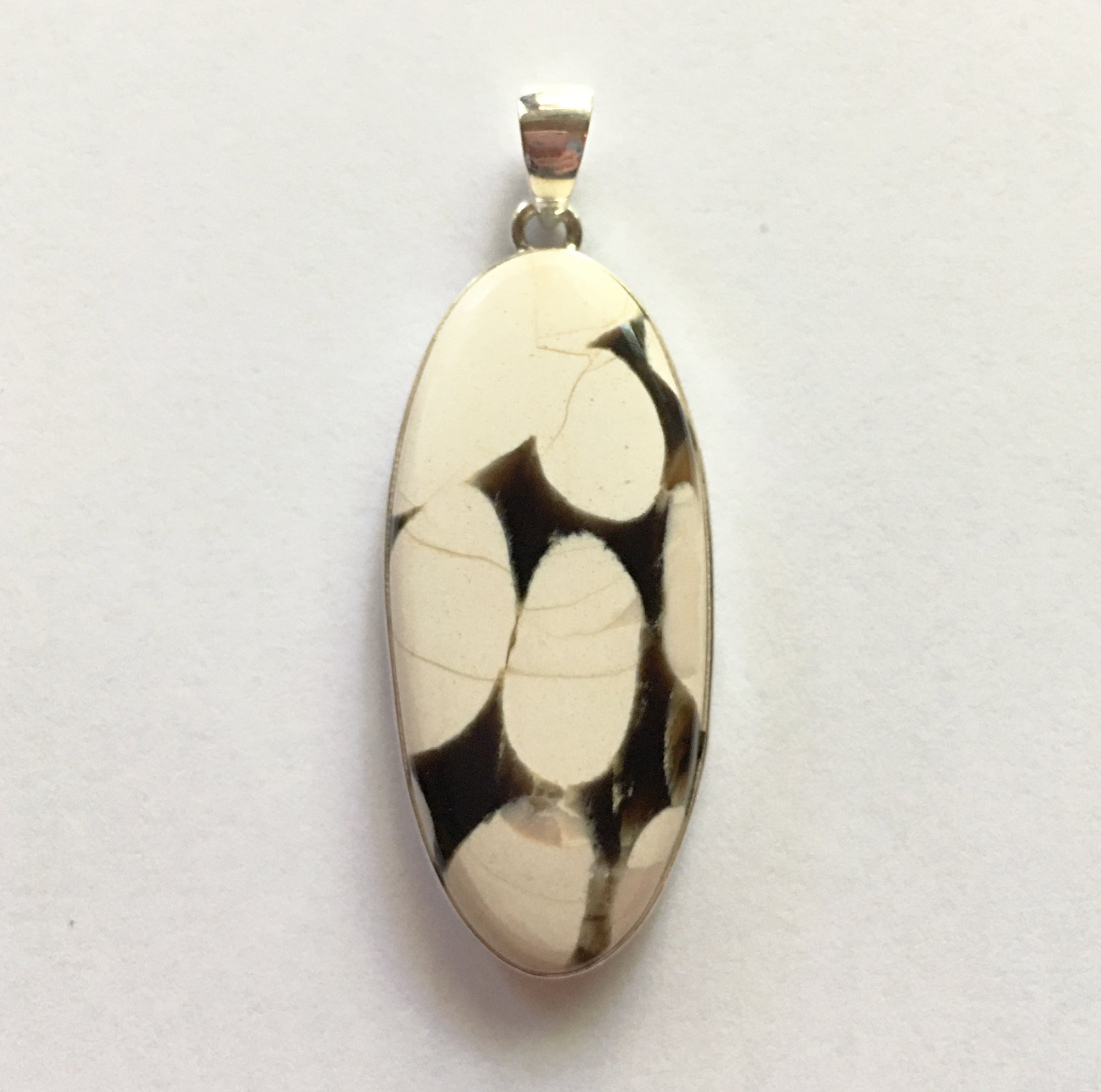 Peanut Wood store Jasper Pendant 1 3/4