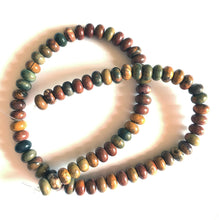 Load image into Gallery viewer, Picasso Jasper Rondelle Beads