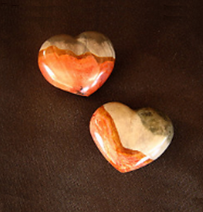 Polychrome Jasper Mini Puffy Heart