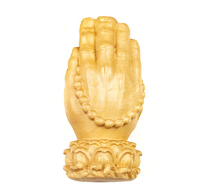 Praying Hands Carved Ojime Bead