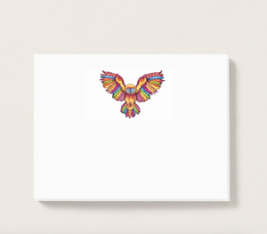 Psychedelic Owl Mini Notepad