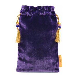 Velvet Tarot Bag Queen of Cups in Amethyst Purple