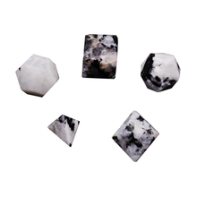 Load image into Gallery viewer, Rainbow Moonstone Platonic Solids Sacred Geometry set of five