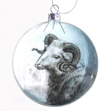 Load image into Gallery viewer, Glass Sheep Diorama Ornament