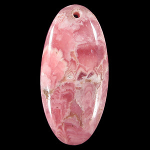 Rhodochrosite Bead from Argentina with Dramatic Patterning