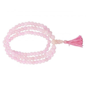 Rose Quartz 8.5 mm Gemstone Prayer Beads Mala