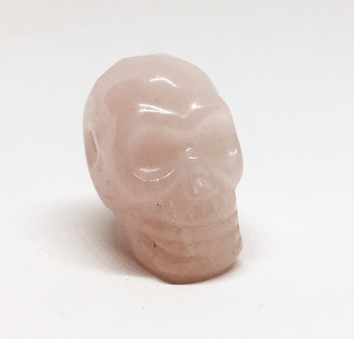 Rose Quartz Skull Bead
