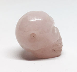 Rose Quartz Skull Bead