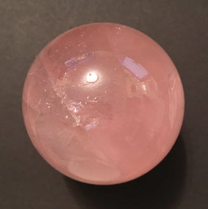 Rose Quartz Sphere Translucent Deep Pink