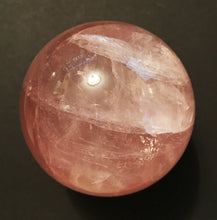 Load image into Gallery viewer, Rose Quartz Sphere Translucent Deep Pink
