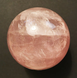 Rose Quartz Sphere Translucent Deep Pink