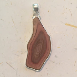 Royal Imperial Jasper Pendant Free-Form in Sterling Silver Setting