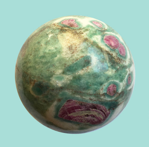 Ruby Fuchsite Sphere 1.75 inches