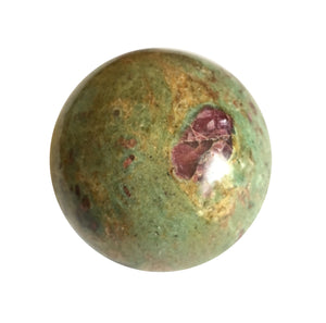 Ruby Fuchsite Sphere 1.84 inch or 47mm