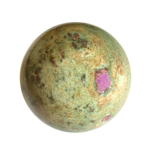 Ruby Fuchsite Sphere 1.84 inch or 47mm