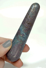 Load image into Gallery viewer, Ruby Zoisite and Blue Kyanite Massage Wand Size Small