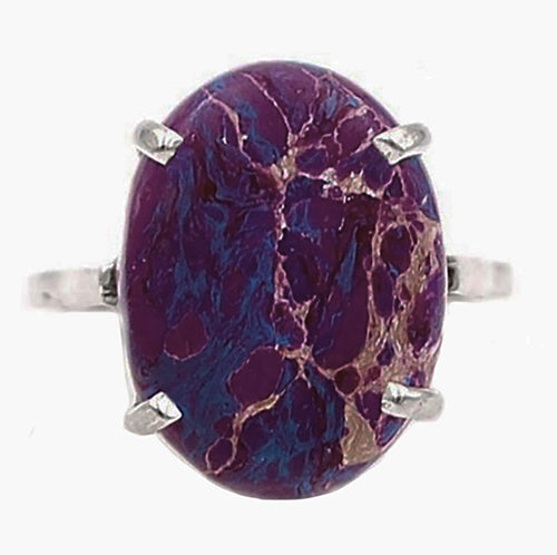 Purple Sea Sediment Jasper Ring size 9.5
