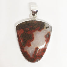 Load image into Gallery viewer, Seam Agate Pendant in Shield Shape