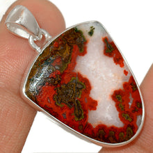 Load image into Gallery viewer, Seam Agate Pendant in Shield Shape