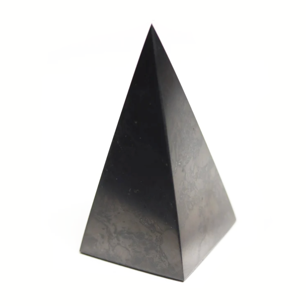 Shungite Nubian Pyramid 1-5/8 inch base