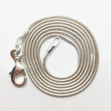 Load image into Gallery viewer, Snake Chain Sterling Silver 22 inch Necklace - 1.2mm thickness