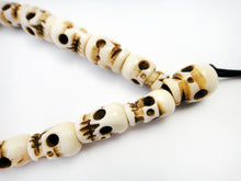 Load image into Gallery viewer, Small Skull Beads Stretch Buddhist Mala Bracelet without Tassel