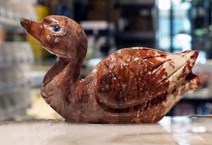 Duck Figurine Soapstone Carving