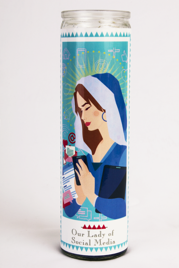 Our Lady of Social Media Prayer Candle
