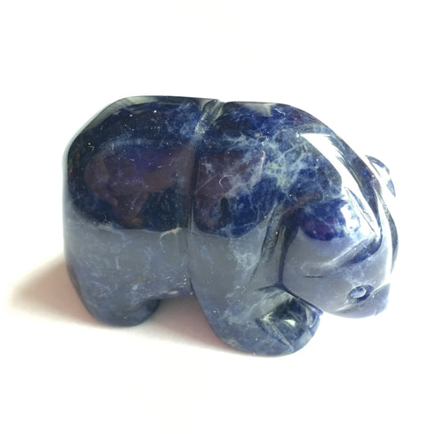 Sodalite Crystal Bear Figurine for spiritual awakening.