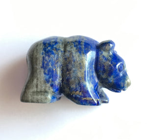 Sodalite Bear Figurine 1.5 inches long