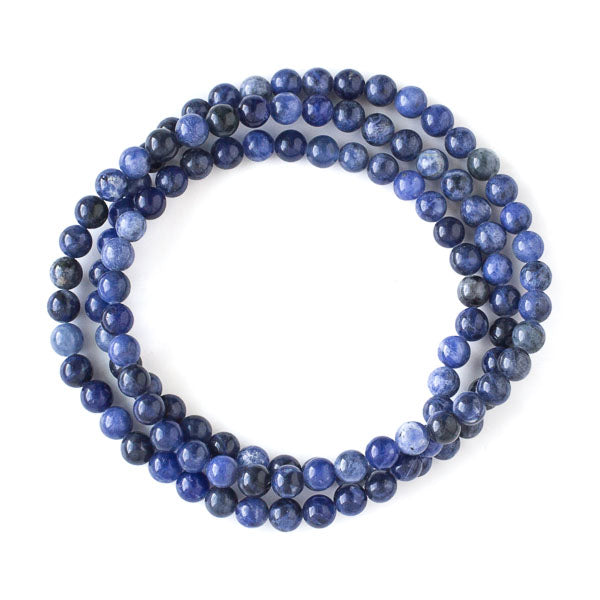 Blue Sodalite Beads One 28.5 inch strand of 6mm Rounds