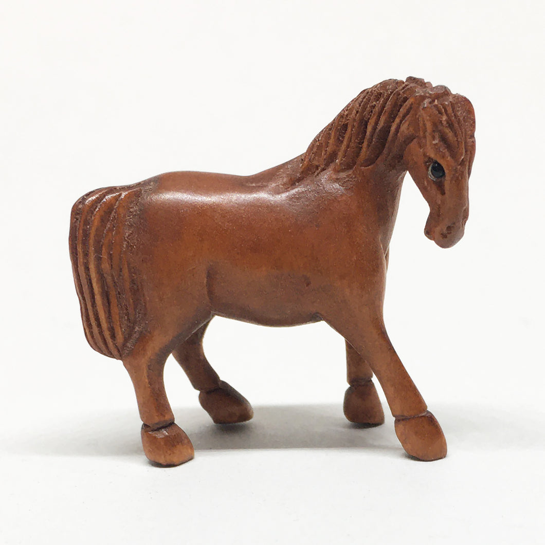 Standing Horse Ojime Bead