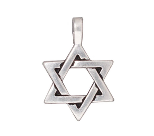 Star of David Silver Charm by TierraCast