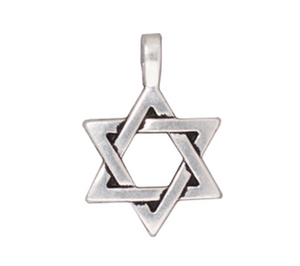 Star of David Silver Charm by TierraCast