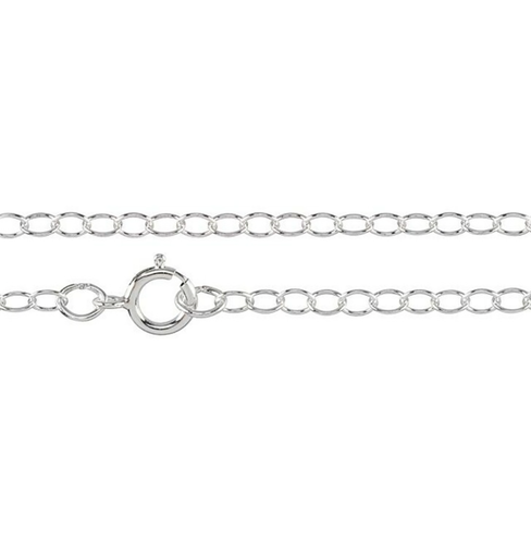 Cable Chain Necklace Sterling Silver 18 inch 2mm thickness