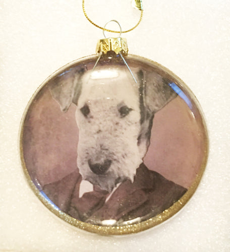 Airedale Terrier Diorama Ornament