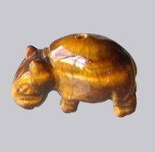 Load image into Gallery viewer, Golden Tigers Eye Hippo Bead
