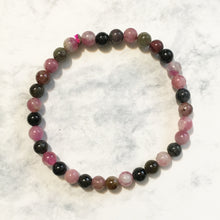 Load image into Gallery viewer, Watermelon Tourmaline Bracelet 6mm beads - Large