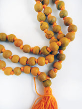 Load image into Gallery viewer, Turmeric Haldi 108 Prayer Beads Necklace