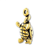 Load image into Gallery viewer, Turtle Pendant Gold Turtle Charm