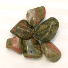 Load image into Gallery viewer, Unakite natural tumbled stones by the quarter pound.