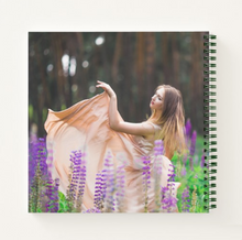 Load image into Gallery viewer, Lady in the Garden spiral bound lined notebook perfect gift for a gardener
