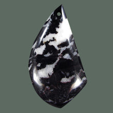 Load image into Gallery viewer, Zebra Agate Bead in a flame shape